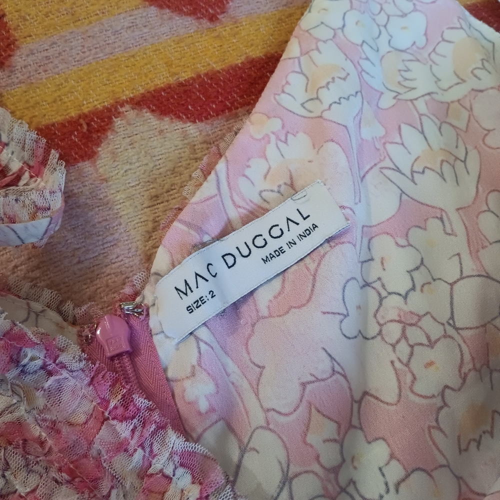 Mac Duggal Pink Floral Dress - Picture 9 of 16